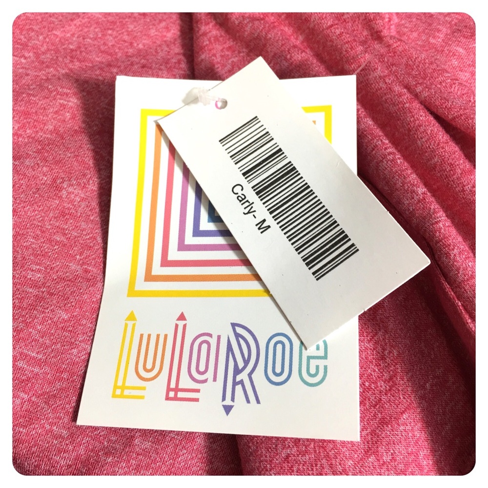 🆕LULAROE carly heathered red dress - Picture 5 of 8